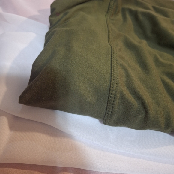 Conceited Olive Green Leggings - Picture 2 of 4
